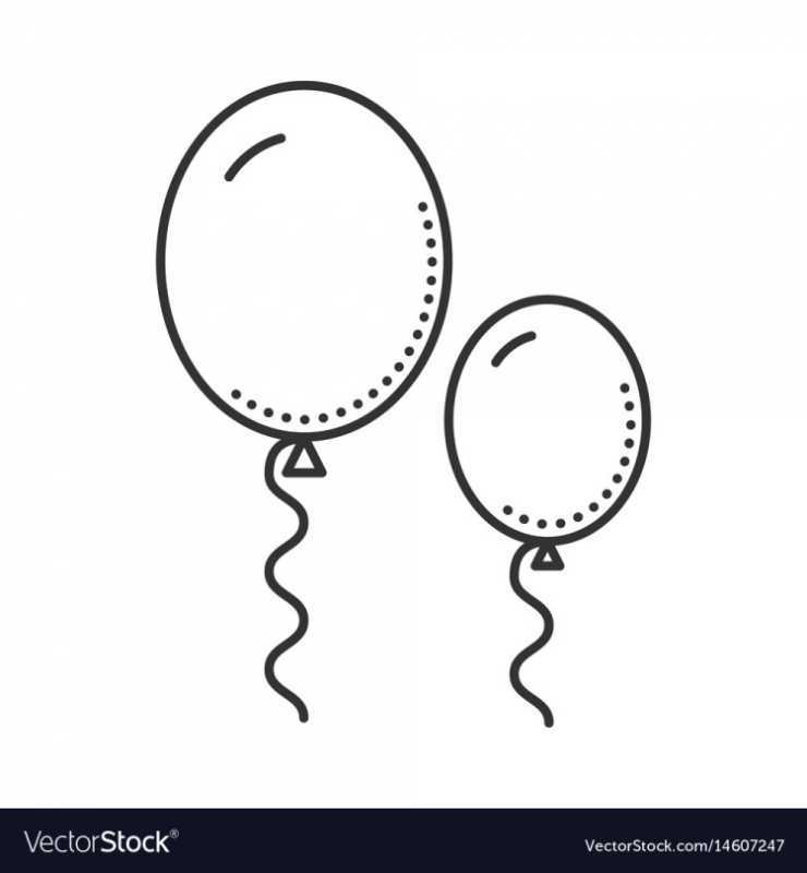 Трафарет шарика воздушного