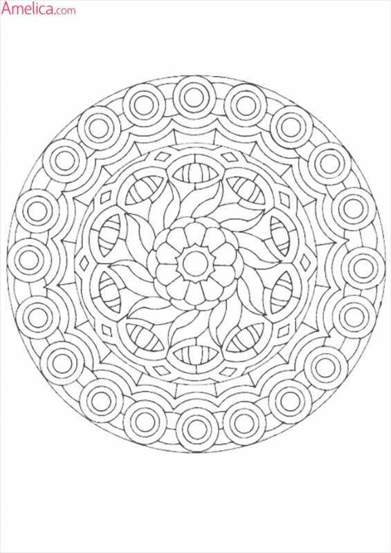 Раскраска мандалы тарелки