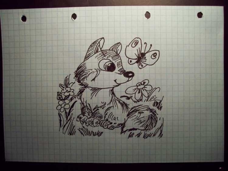 Чеширский кот рисунок карандашом