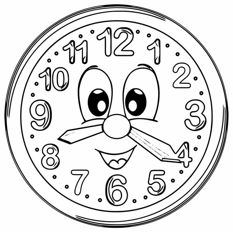 Раскраска часов