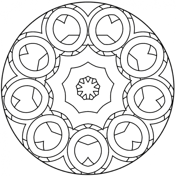 Мандала рисование для дошкольников