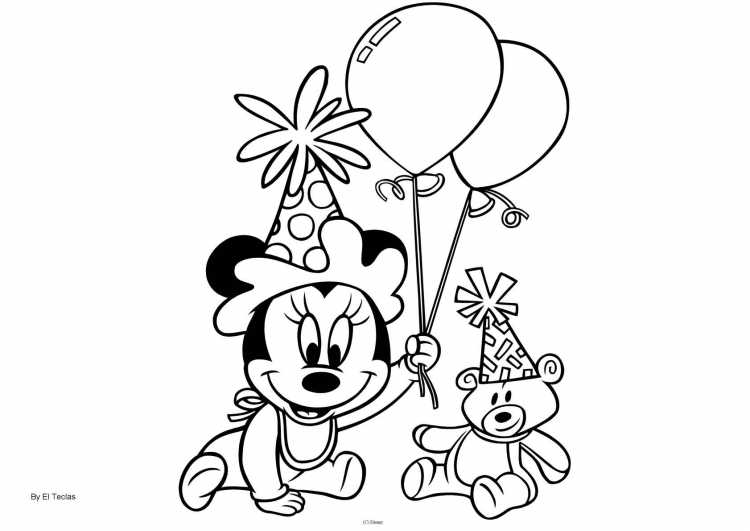 Раскраска торт на день рождения