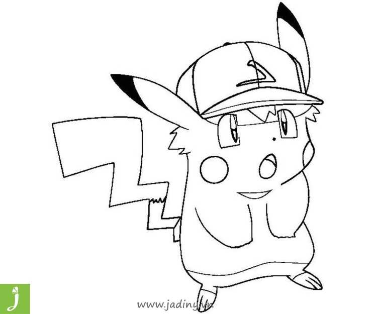 Раскраски аниме Пикачу