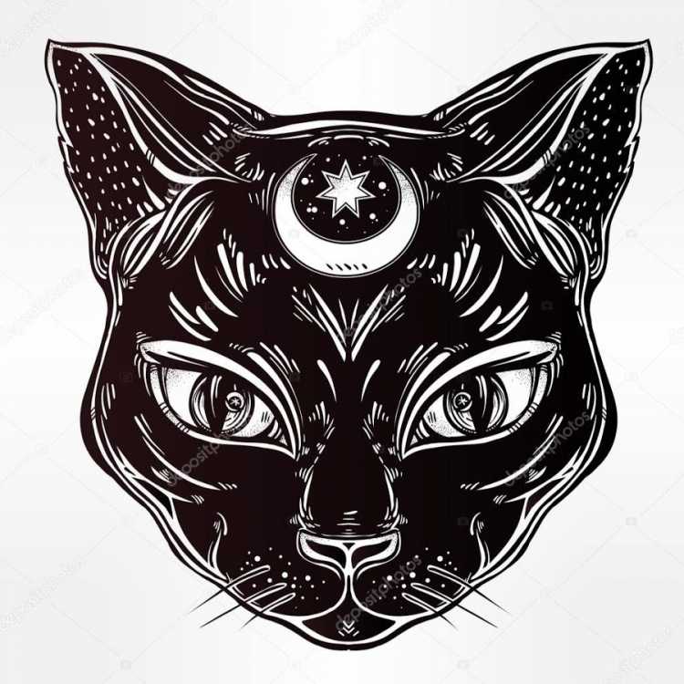 Стилизованная морда кота