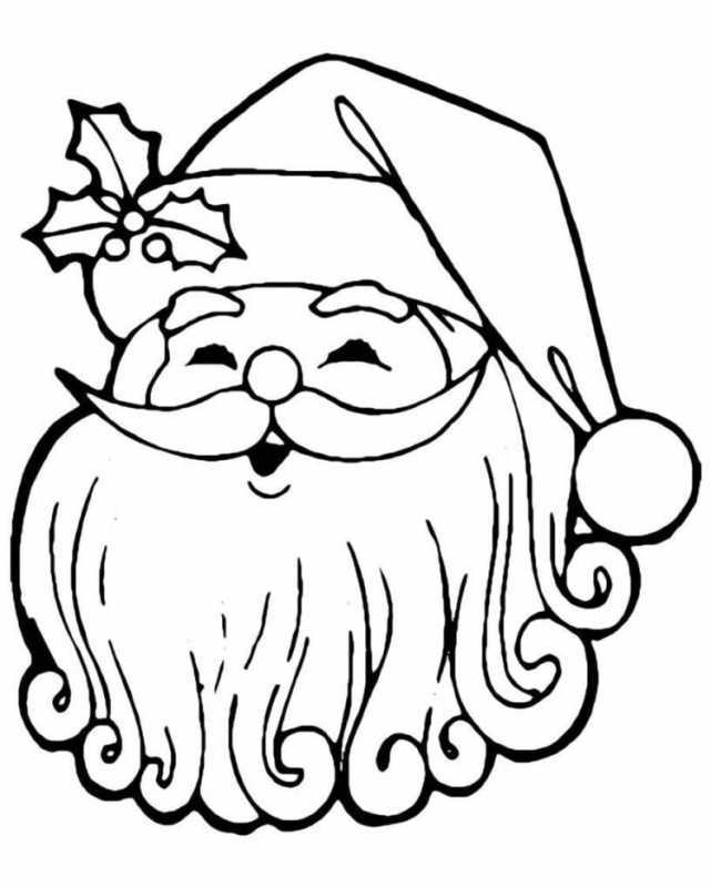 Дед Мороз на санях раскраска