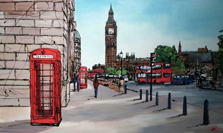 Улицы Лондона Биг Бен