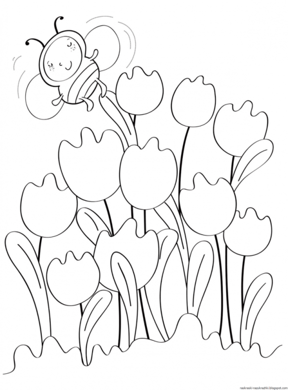 Раскраска Весна для детей