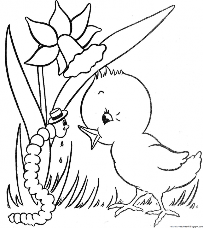 Раскраска цветочек