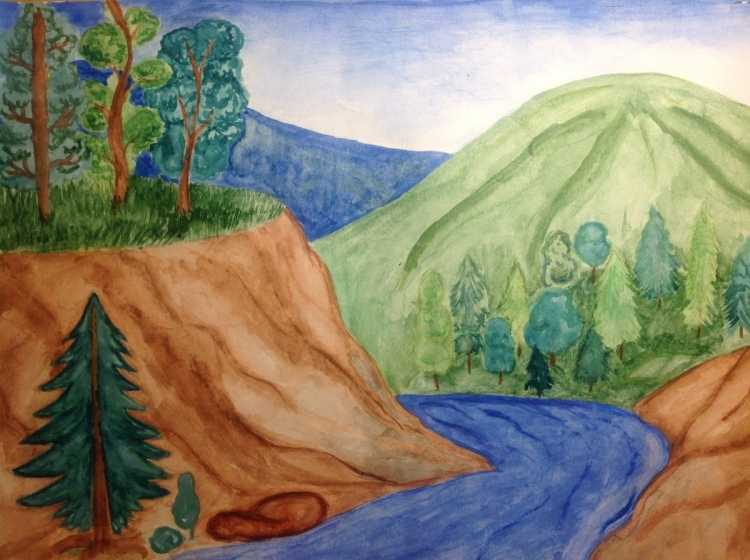 Природа Башкортостана рисунки