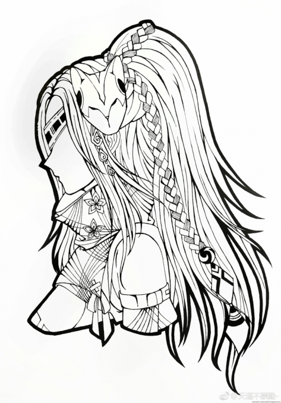 Раскраски Чиби девочки