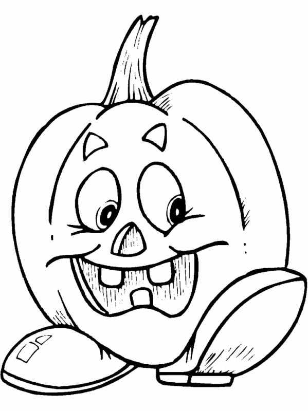 Тыква раскраска для детей