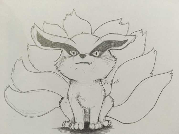 Курама карандашом