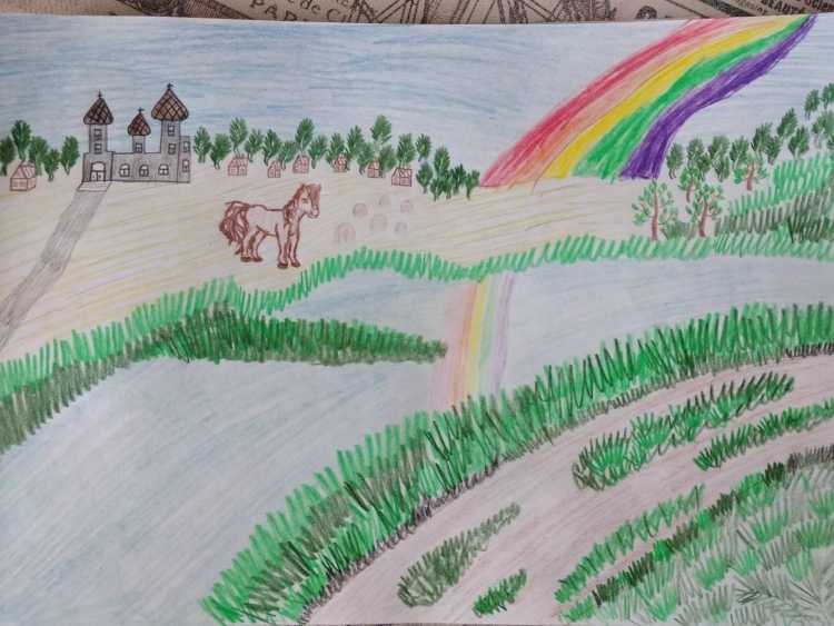 Просторы родного края рисунки