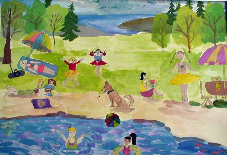 Рисунок на тему лето