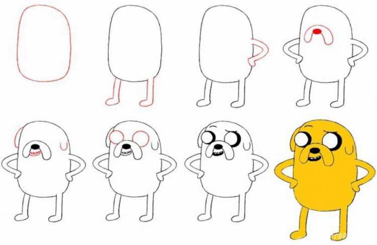 Как нарисовать героев из мультика время приключений