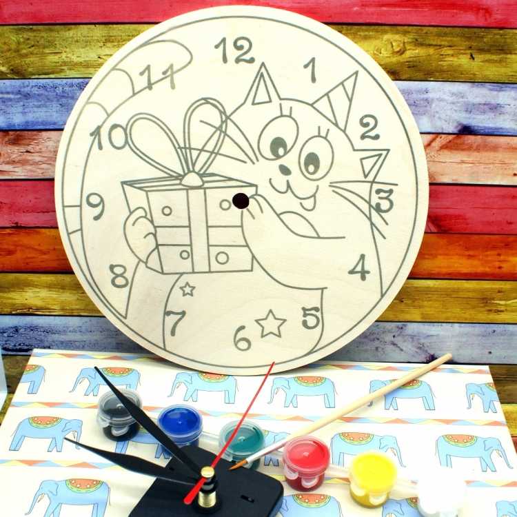 Веселые часики раскраски