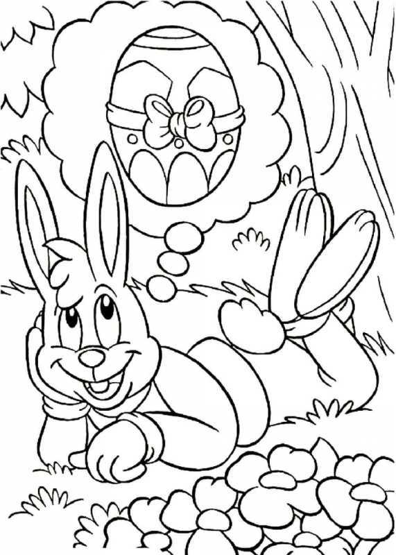 Раскраска Пасха для детей