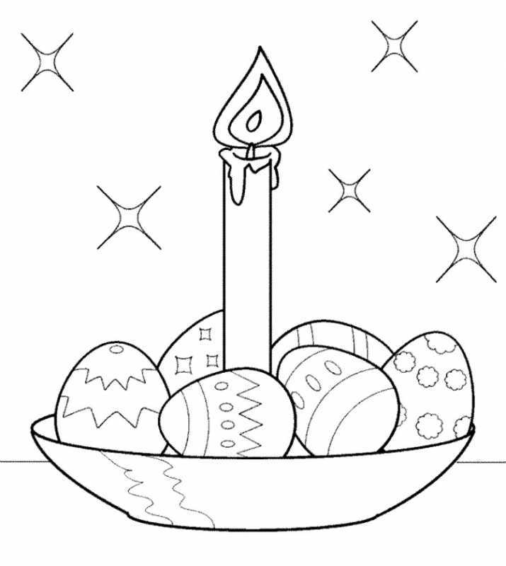 Пасха ягненок раскраска