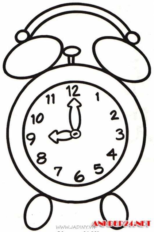 Часы для разукрашивания