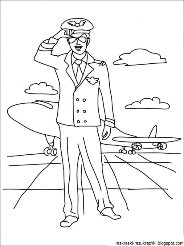 Раскраска профессии парикмахер