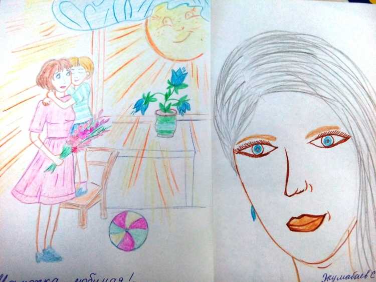 Конкурс рисунков моя мама