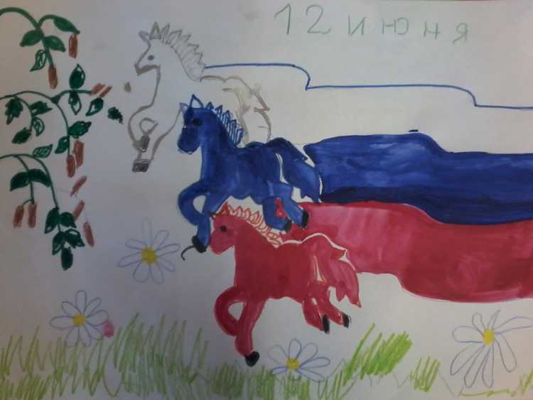 Рисунок на тему Россия наша Родина