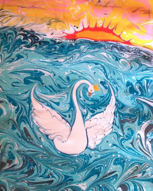 Рисование на воде эбру