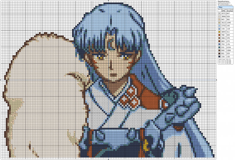 Схемы вышивки крестом аниме тёмный дворецкий