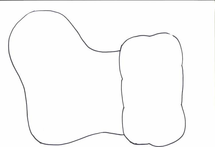 Рукавица трафарет