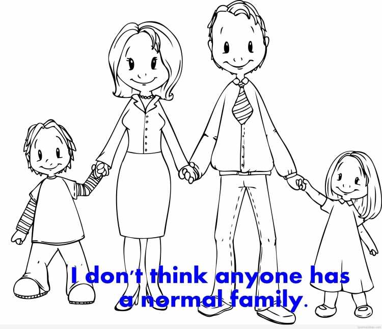 Раскраски к Дню семьи для детей