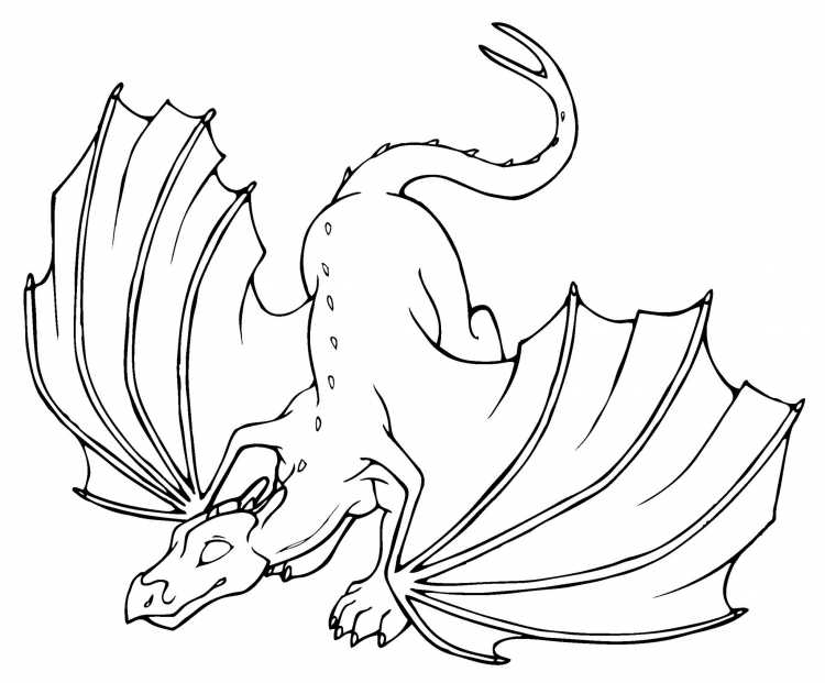 Раскраски для девочек драконы