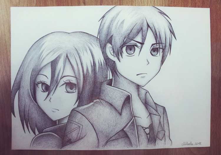 Рисовать аниме Эрен