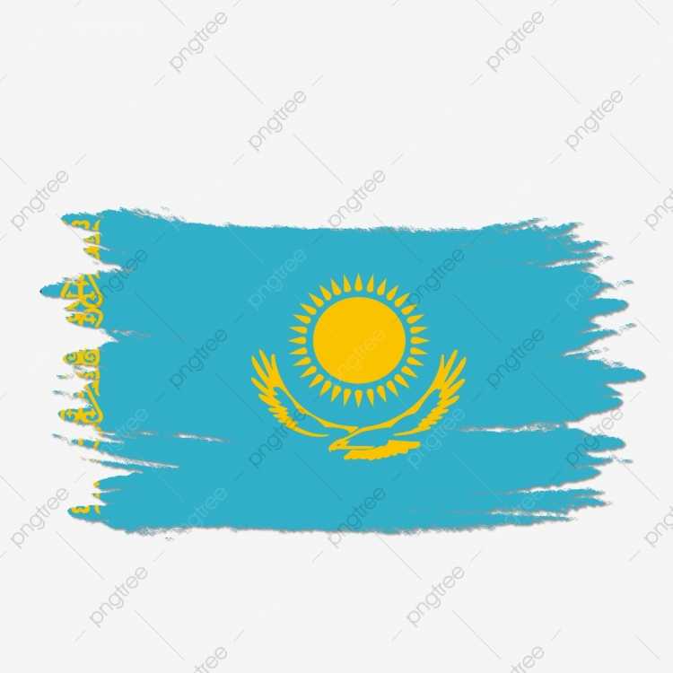 Казахский флаг ладонь