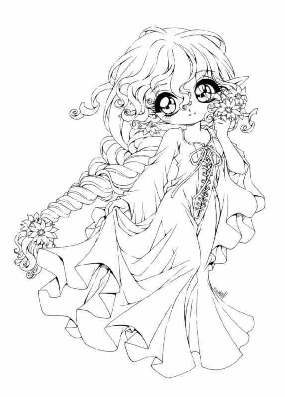 Раскраски Чиби