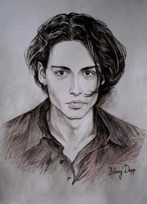 Джонни Депп портрет