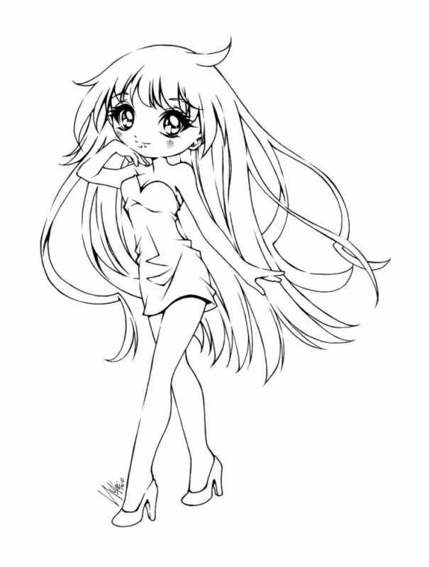 Раскраски аниме ангелы