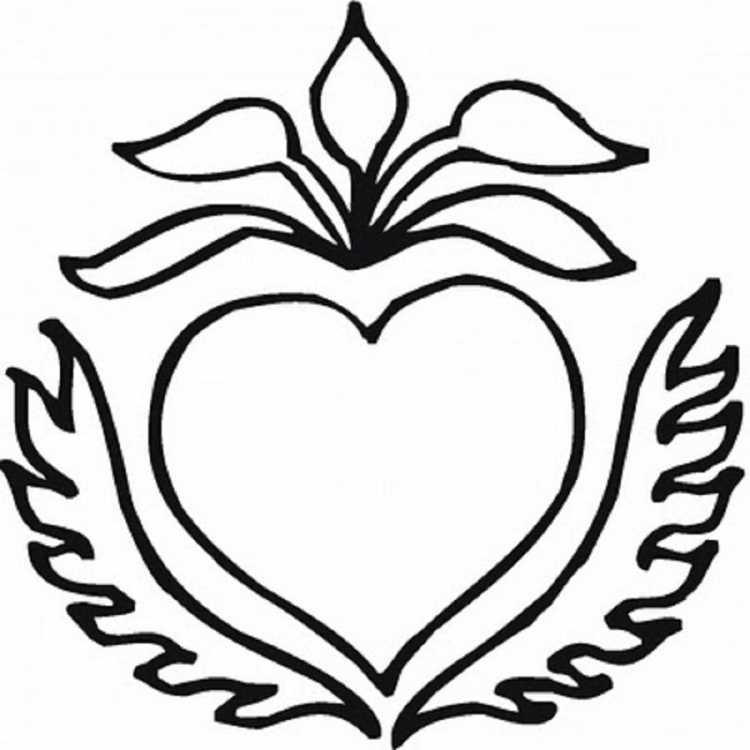 Раскраски в форме сердца