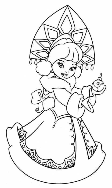 Елка раскраска