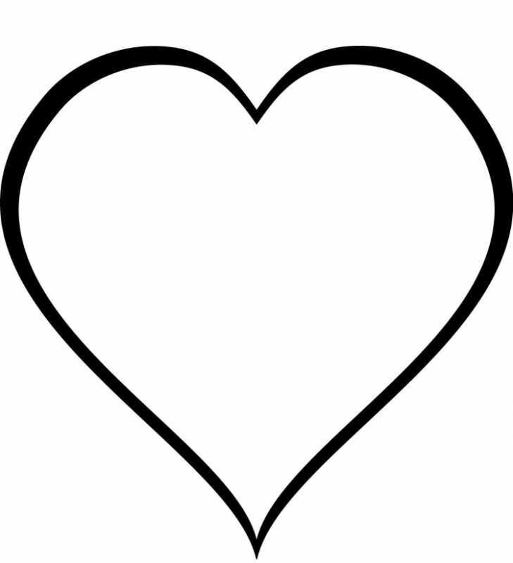 Сердечки для раскрашивания