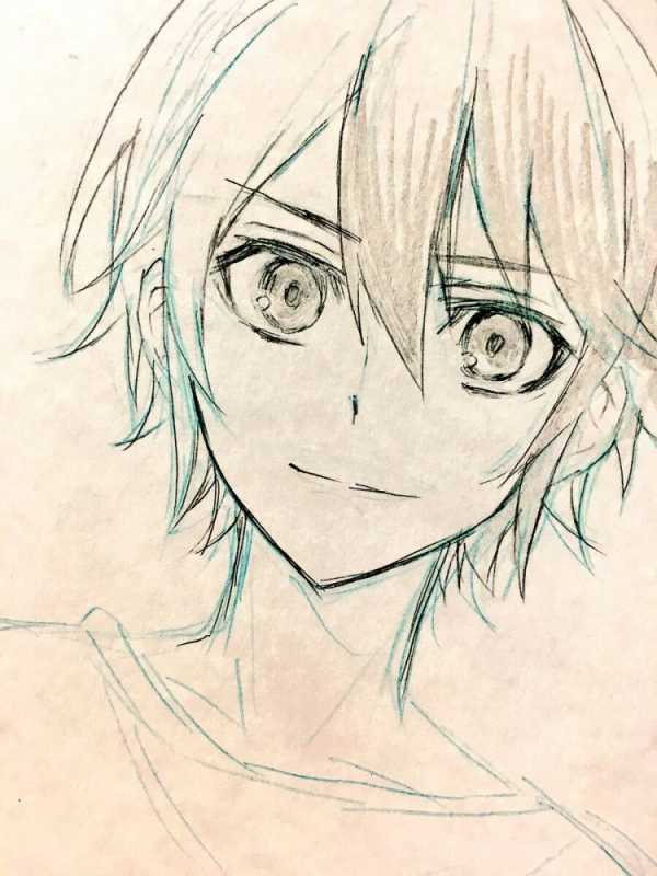 Аниме чибик карандашом