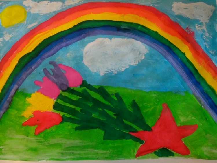 Рисунок под мирным небом