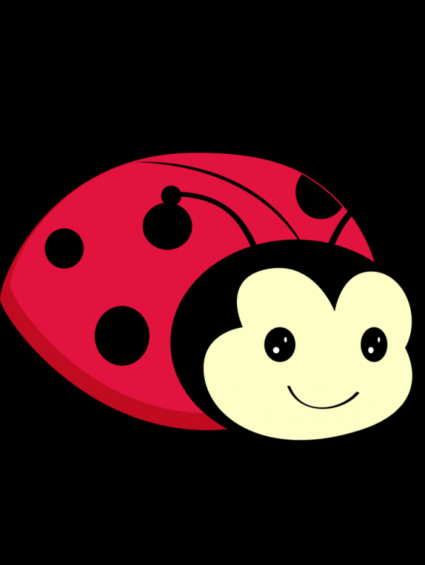 Божья коровка трафарет для детей
