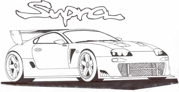 Toyota gt86 drawing