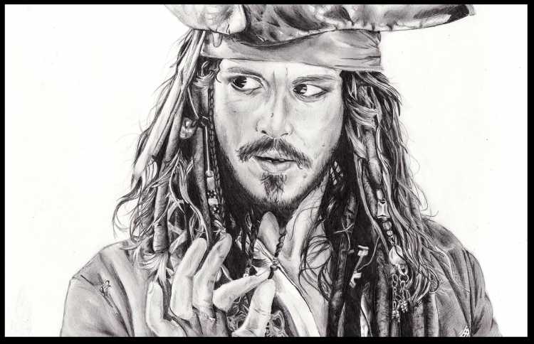 Джонни Депп скетч