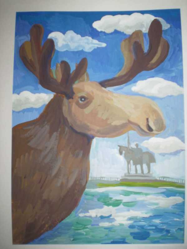 Рисунок на тему животные