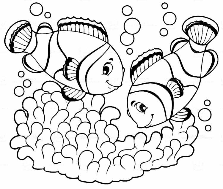 Трафарет "рыбки"