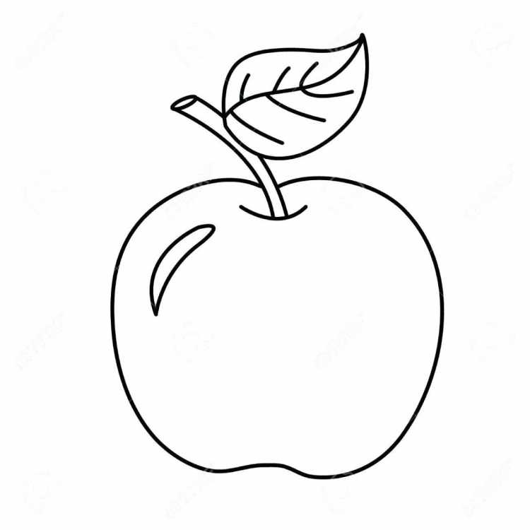 Яблоко шаблон