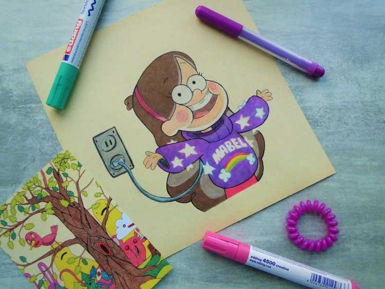 Рисунки фломастерами