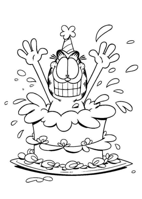 Раскраска торт