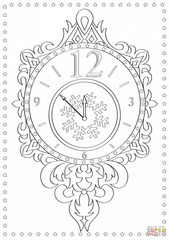 Шаблоны часов для аппликации